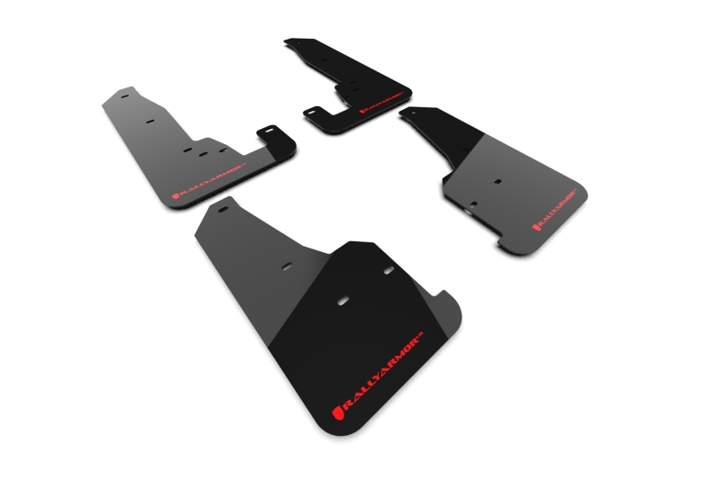 Jeep Grand Cherokee Mud Flap - Rally Armor - UR Series - Red Logo - Black - `18-`22